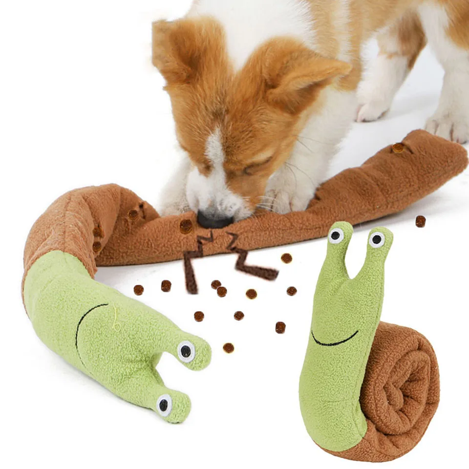 

DualPet Dog Toy Iq Treat Sniffing Training Plush Squeaky Dog Toys Stuffed Animal Interactive Food Puzzle Game Feeder