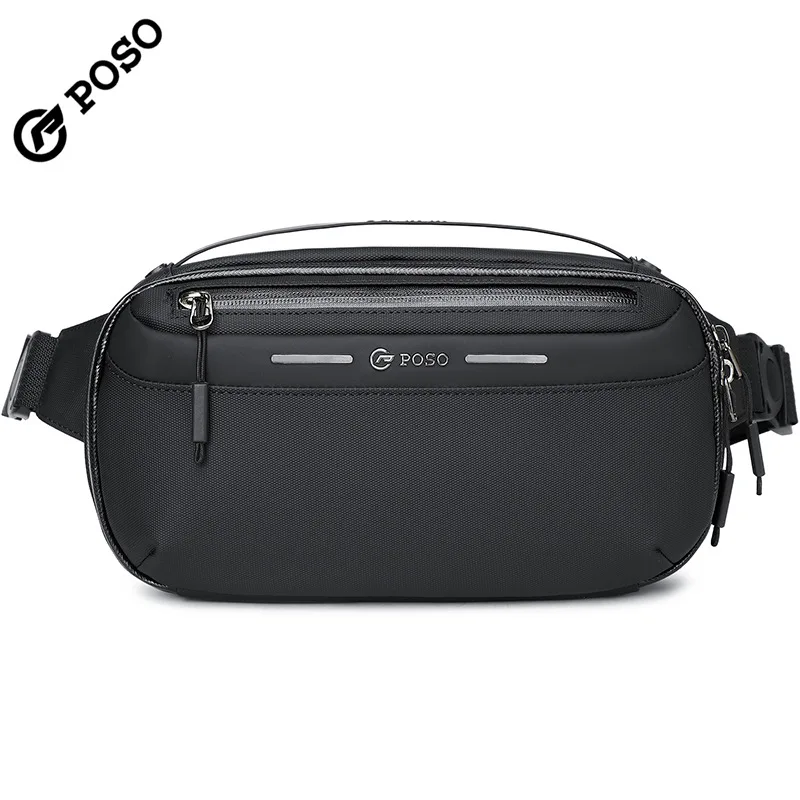 

Новая мужская поясная сумка, уличная короткая дорожная поясная сумка, мужская водонепроницаемая модная нагрудная сумка, повседневная сумка через плечо, поясная сумка
