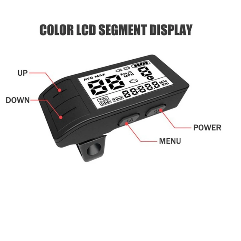 Electric Bike 500S Display 0-9 PAS Speed Indicator For BBS01 BBS02 Mid Drive Motor Bicycle Ebike UART Meter