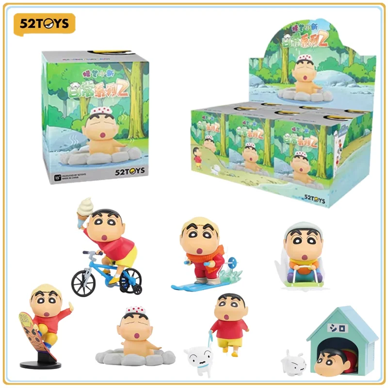 

52TOYS Blind Box Crayon Shinchan Dailylife Series Mystery Anime Action Figure Anime Toy Desktop Decoration Festival Gifts
