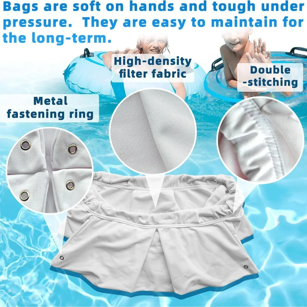 Pool Cleaner Filter Bag Replacement for DX3 For DX4 For M3 Models for High Density Filter Fabric Double Stitched Construction