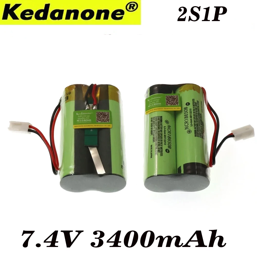 

7.4V 18650Lithium-ion 2S1P 3400mAh Battery XH2.54 PLUG Rechargeable battery Plug+PCB For Toys, Power Tools, Home Appliances
