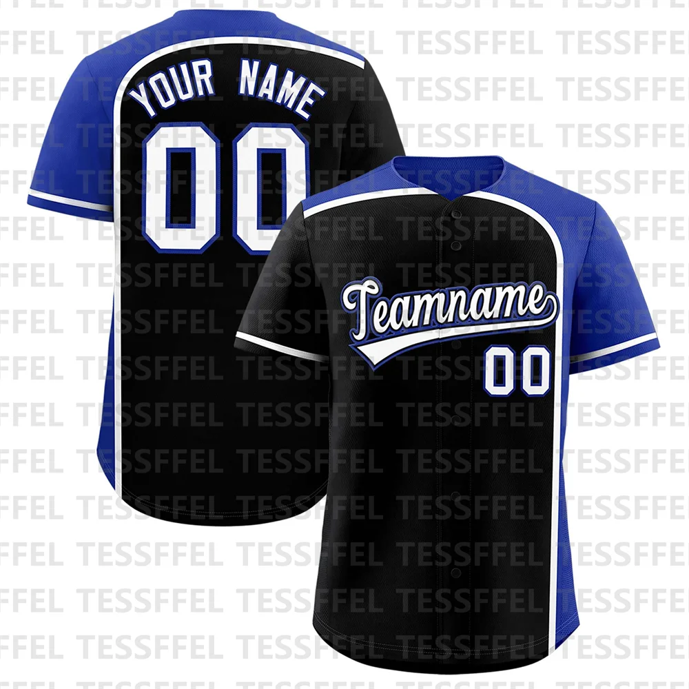 

Custom Personalized Color Block Fashion Baseball Jersey 3D Printed Summer Casual Baseball Shirts Jersey Women For Men