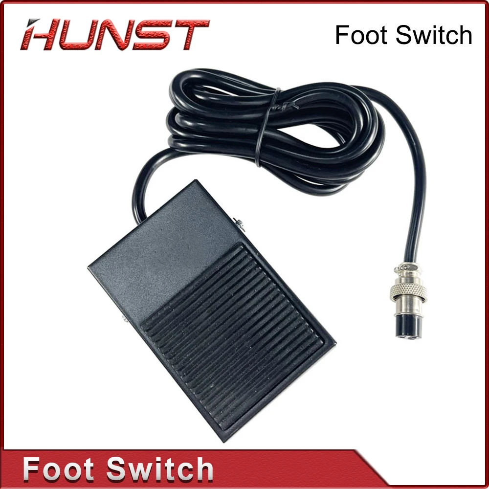 HUNST Metal Foot Switch TFS-1 10A 250VAC Line Length 1.9M Self-resetting Small Pedal