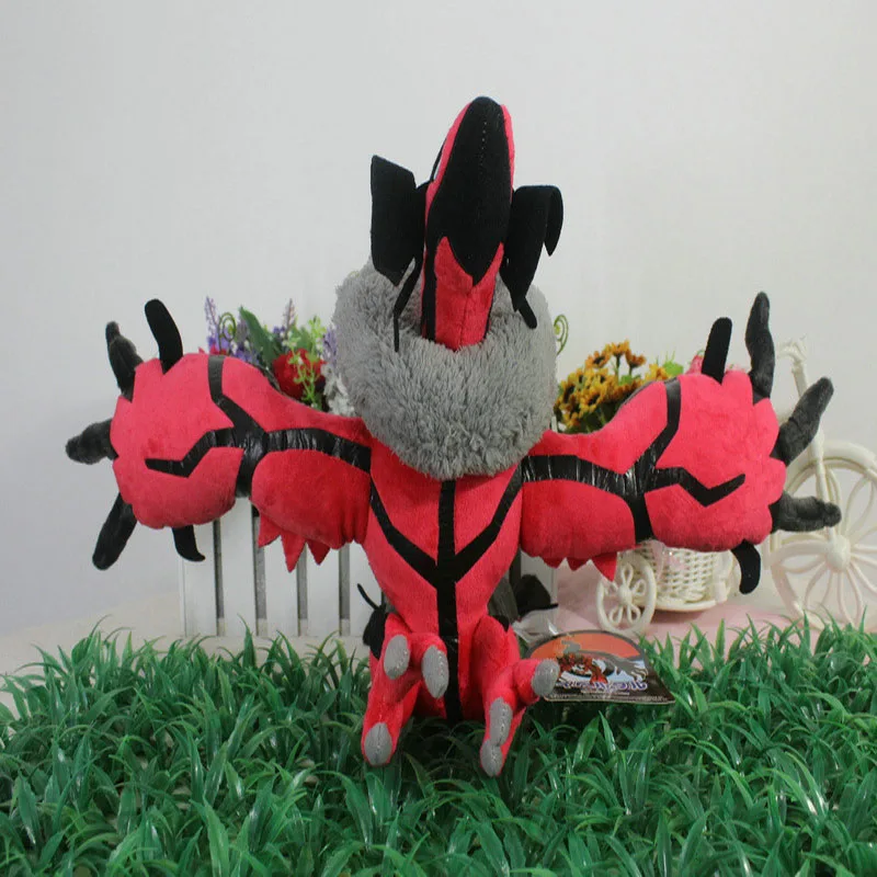 26CM Cartoon Anime Pokemon Yveltal Toy Bird High Quality Doll Collectible Room Decoration For Friends Children's Birthday Gift