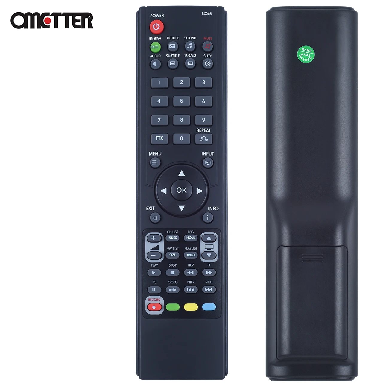 Novo controle remoto para BLU:SENS LCD LED TV RC065 Controller