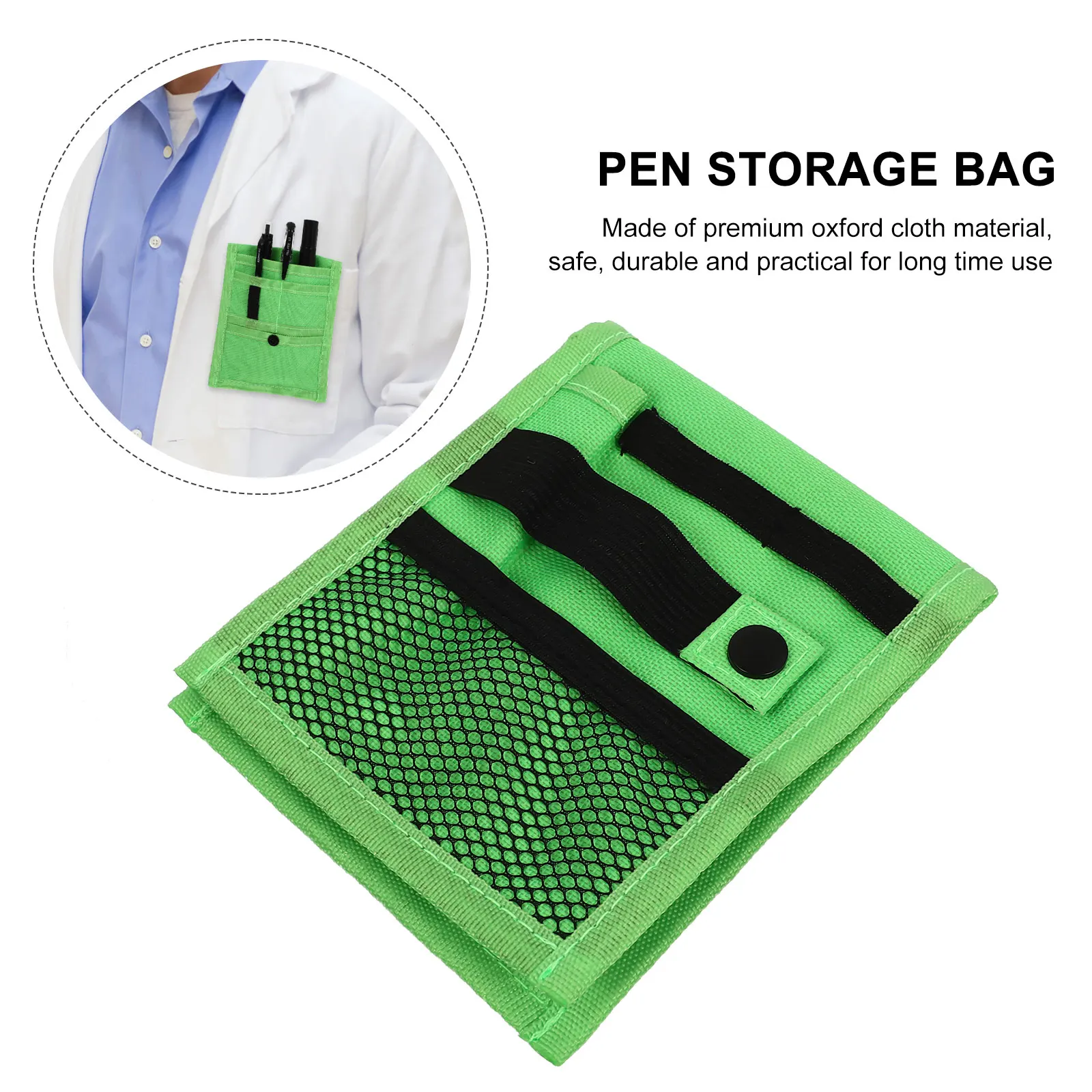 

1pc Clear Pencil Bag Tool Kit Nurse Supplies Pocket Organizer Inserted Pen Storage Bag For Doctor Daily Use Stationery