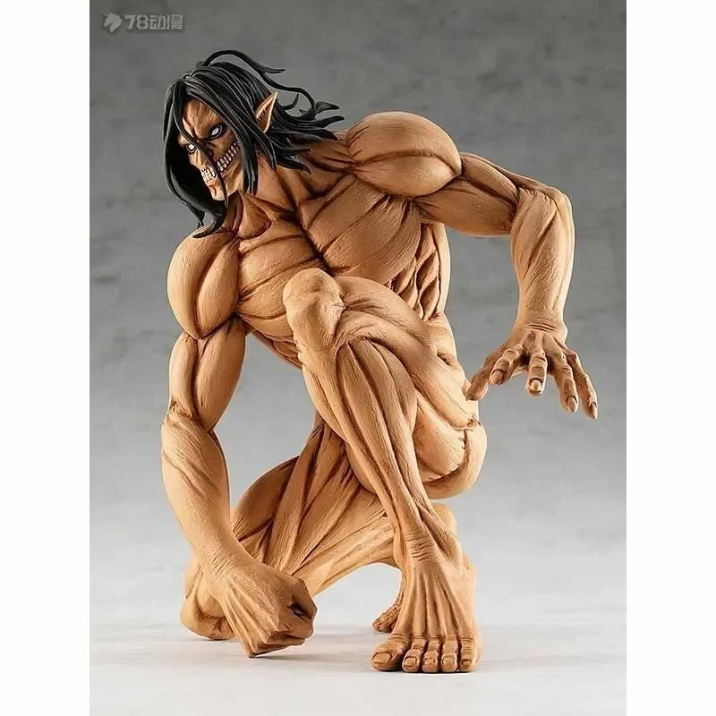 GSC Original POP UP PARADE อะนิเมะรูปโจมตี Titan Ver. EREN YEAGER Action Figure ของเล่นสําหรับชาย/หญิง/เด็ก/คริสต์มาสของขวัญ