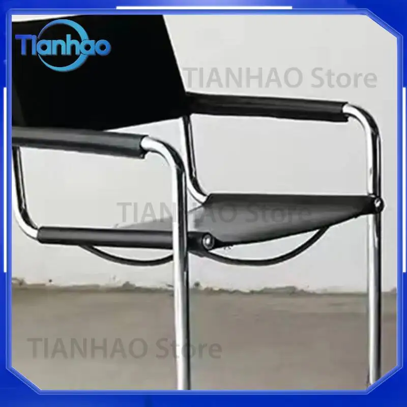 Black Modern Dining Chair for Comfortable Metal Conference Vanity Nordic Office Chaises Salle Manger Furniture Decoration