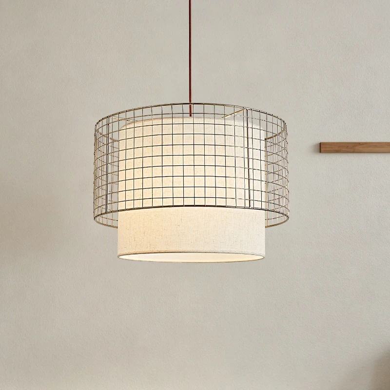Checked restaurant chandelier designer bedroom light minimalist cafe island table decorative lamp