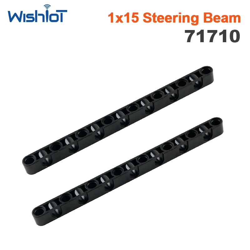 Technical Beam Moc Parts Toy children's DIY Educational Building Blocks 1x15 Thick with Alternating Holes Assembles Particles