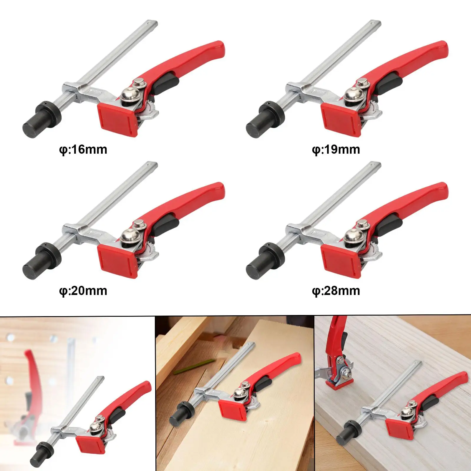 Imagem -03 - Carpintaria Desktop Segure a Braçadeira Bench Dog Hole Hand Tool Rápido Fixo