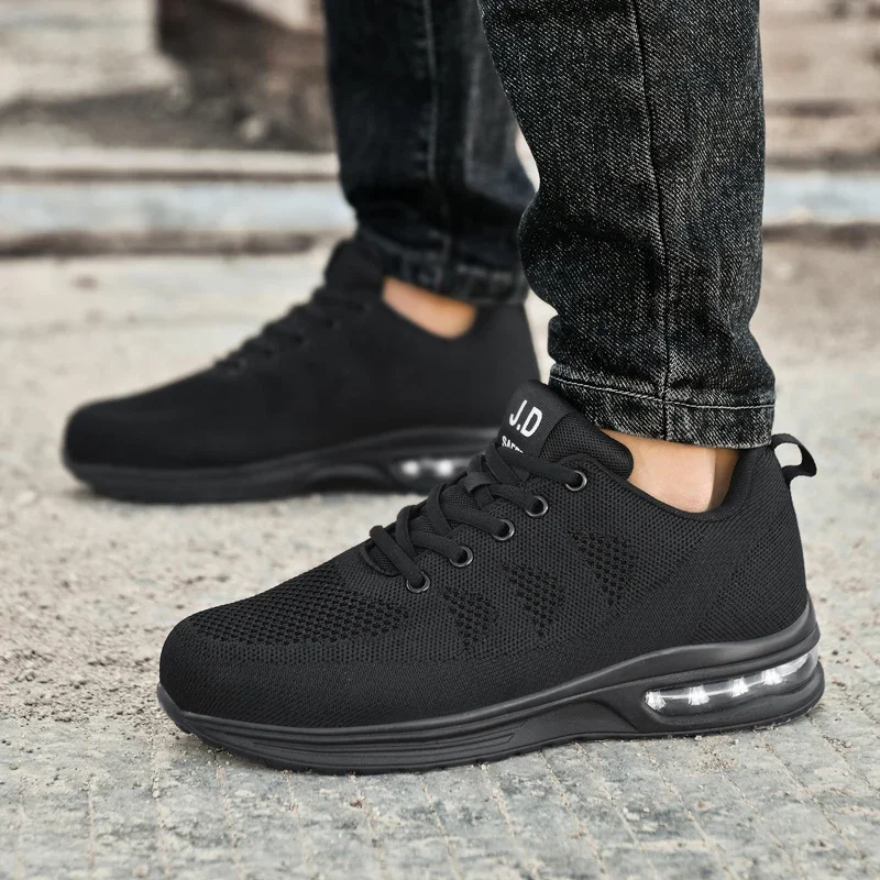 

Safety Shoes Men Women Work Safety Boots Steel Toe Shoe Puncture Proof Air Cushion Work Sneakers Light Fashion Work Shoes Unisex