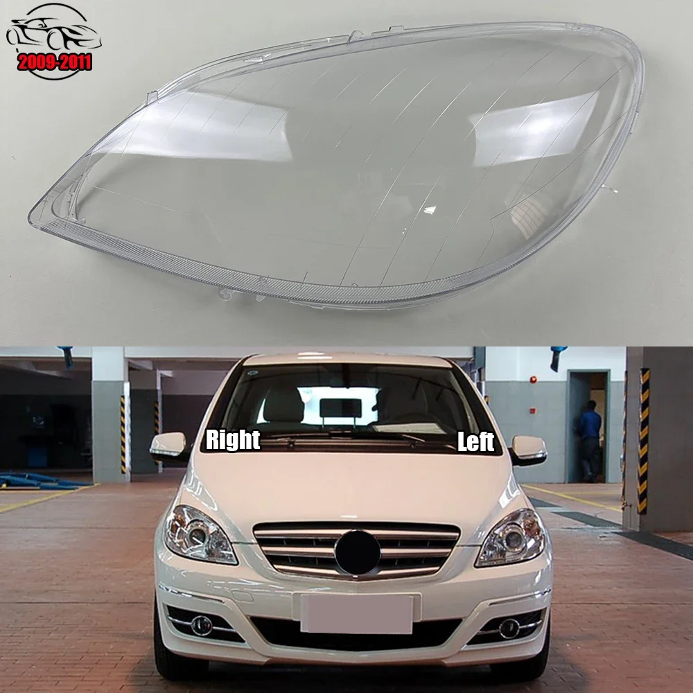 

Для Benz B-Class W245 B180 B200 2009-2011 крышка фар автомобиля стеклянные линзы авто крышка прозрачные крышки абажура