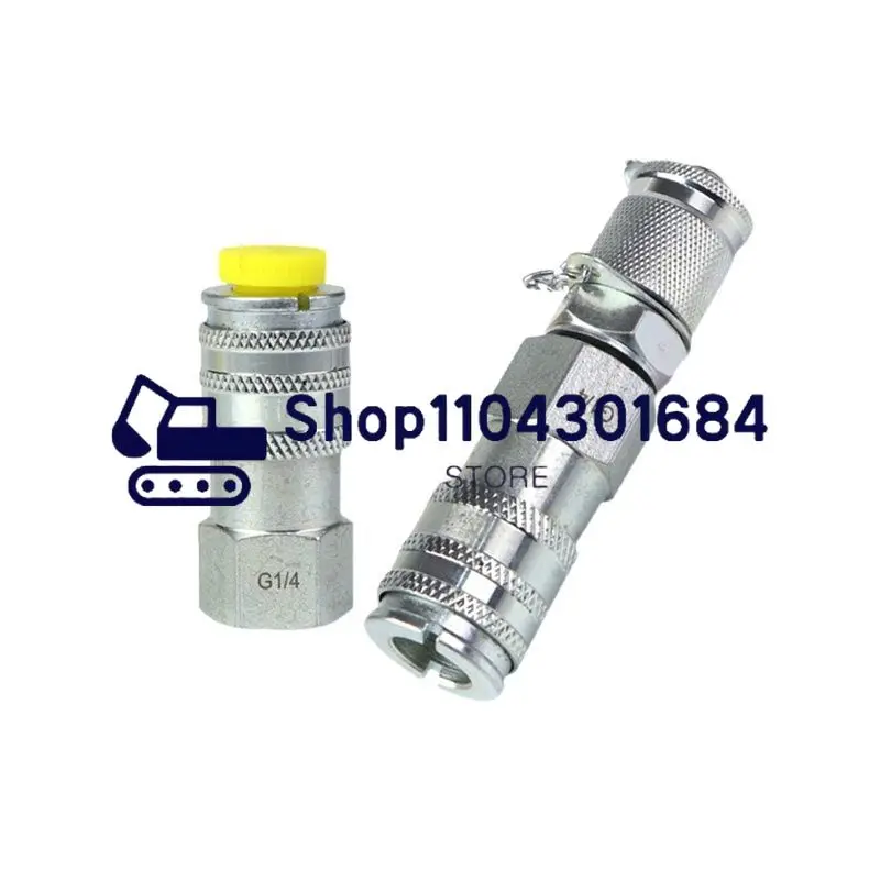 For Komatsu PC 200 Excavator Hydraulic Main Pump Pressure Joint Pressure Quick Plug Screw G4/1 Pressure Gauge Joint Fittings