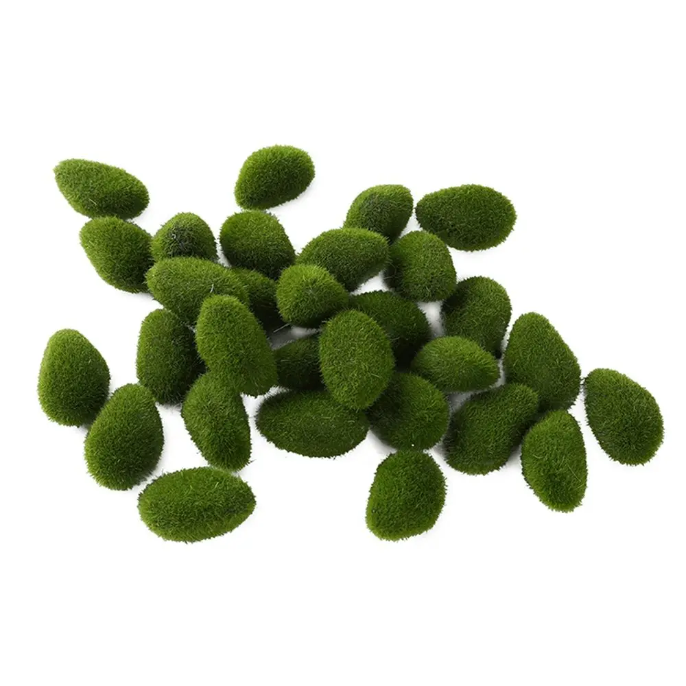 

Diy Decoration Fake Stone Floral Arrangements Artificial Moss Rocks Artificial Green Moss Ball Faux Green Moss Simulation Plant