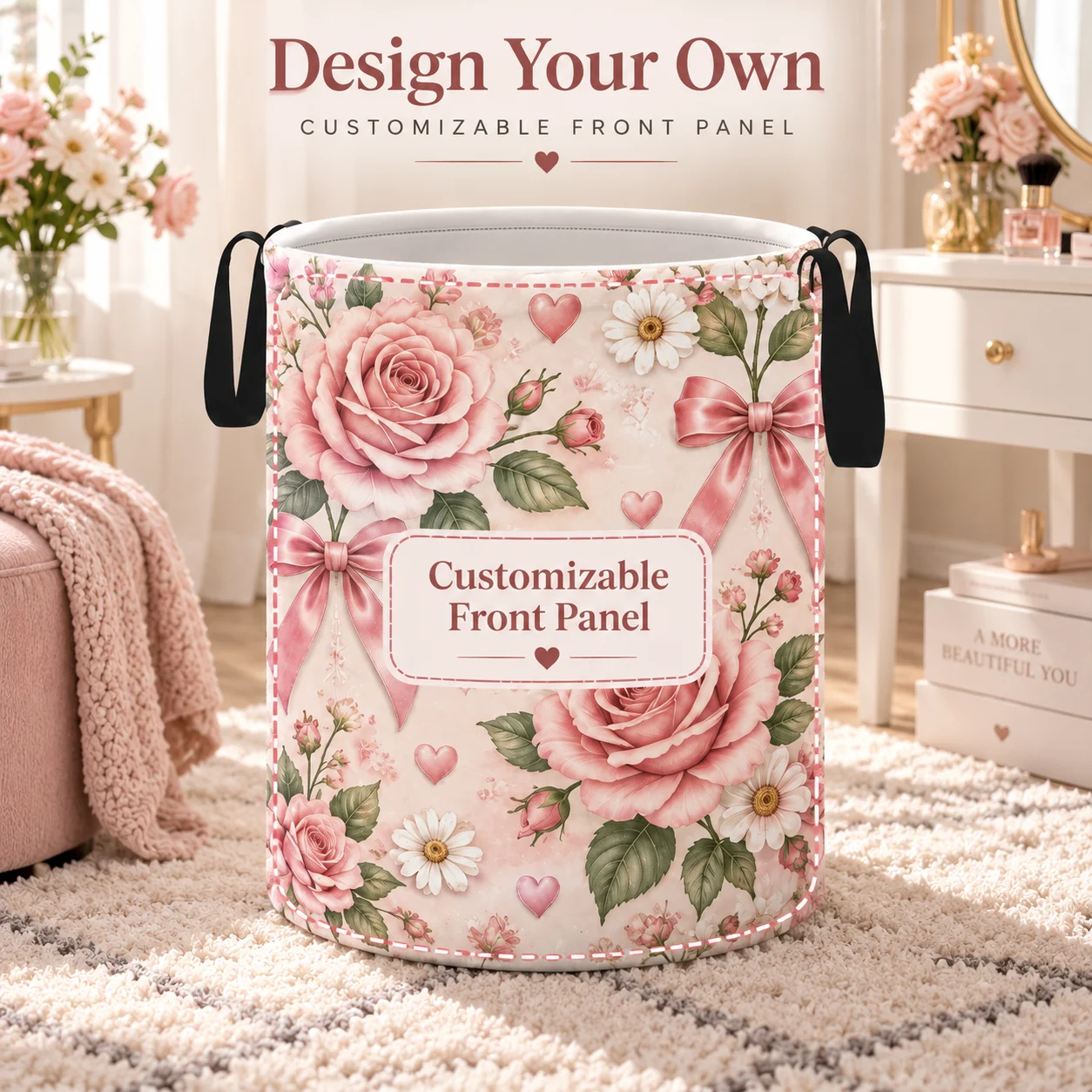 Customizable Single-Layer Dirty Clothes Basket Multi-Size Laundry Hamper Organizing Bin for Home Custom Made