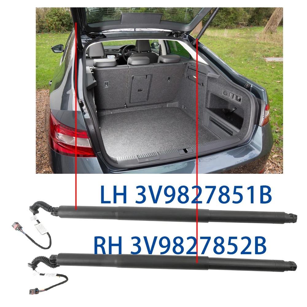 For Typ3V SKODA SuperB III 2015-2020 Rear Tailgate Power Lift Support Rear tailgate stru LH 3V9827851B RH 3V9827852B