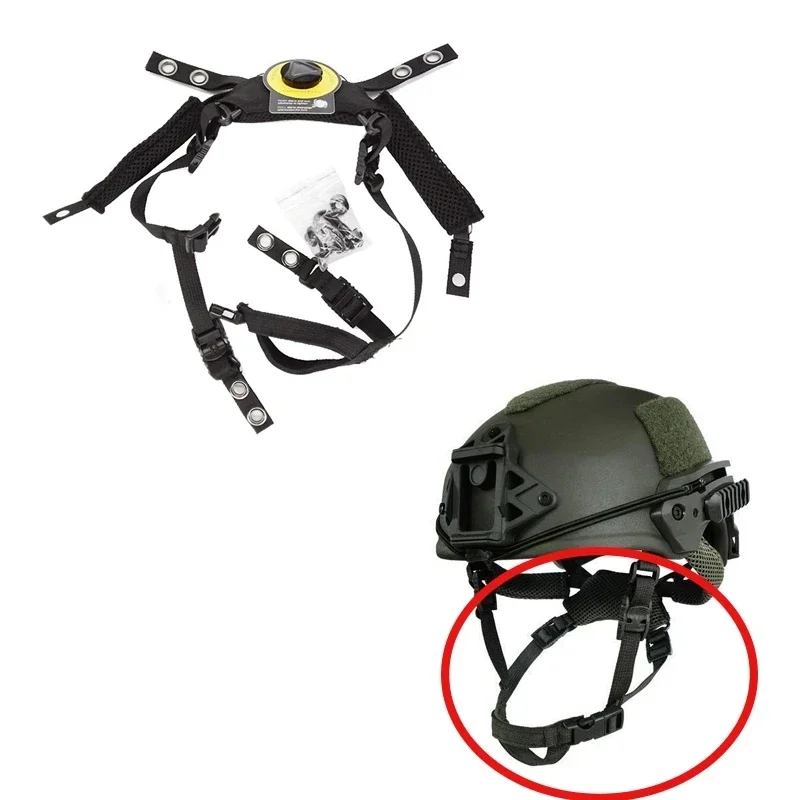 Wendy Helmet Suspension System Adjustable Tactical Helmet Lanyard Hanging Strap FAST MICH Refit Accessories