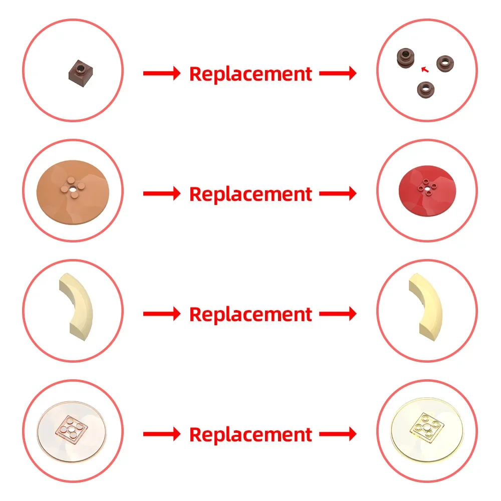 MOC Dumpling & Egg Roll Building Blocks Model China Traditional Cuisine Dumpling Egg Roll Bricks Assembly Toys Kids DIY Gifts