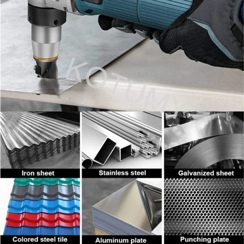 

Metal Electric Punching Shear Sheet Cutting Color Steel Tile/Aluminum Plate/Galvanized Sheet Iron Sheet Scissors Tools 220V