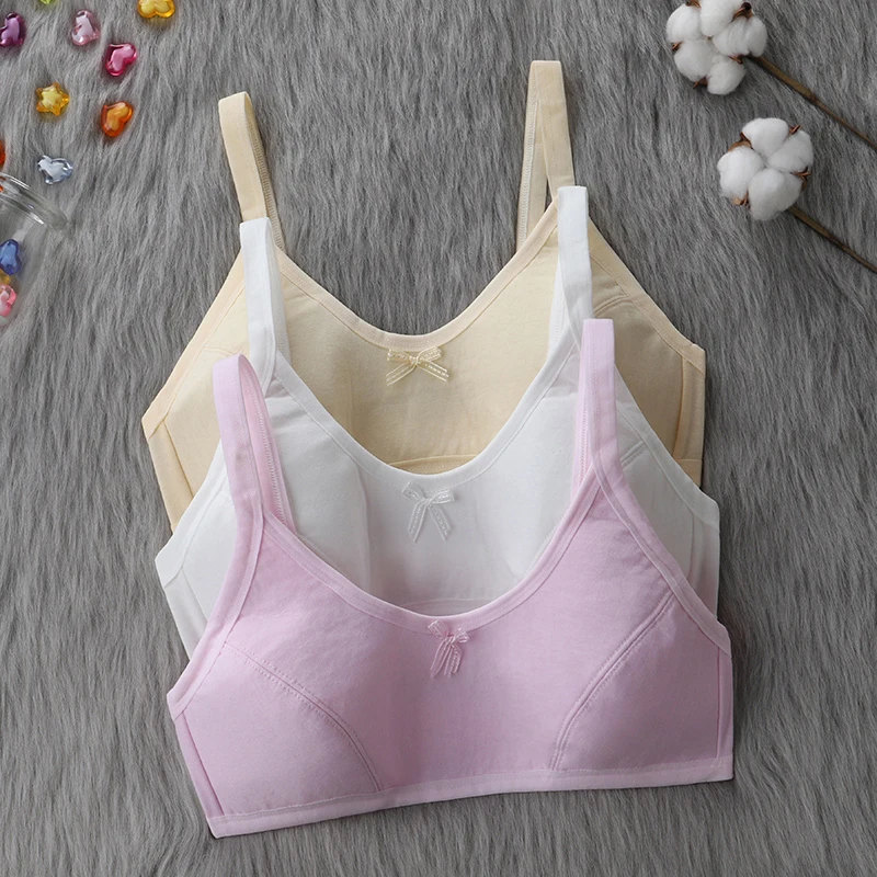 Undercover for girls without steel rings during the developmental stage, with a back buckle design, suitable for students aged 1