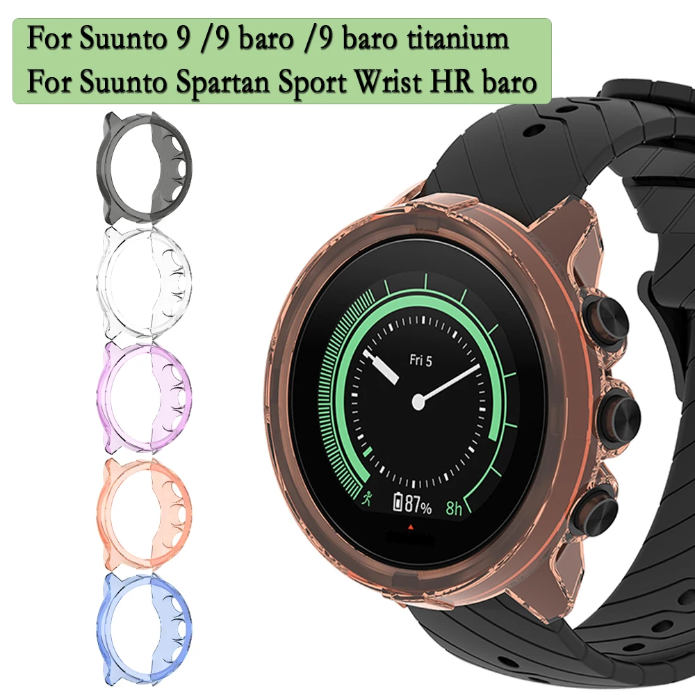 TPU Transparent case For Suunto 9 Protective Cover For Suunto 9 Spartan Sport Wrist Hr Baro Screen Protector Frame Bumper Shell