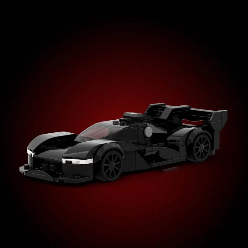 263 PCS 스피드 하이퍼카 GMR-001 하이퍼카 프로토타입 MOC 맞춤형 모듈식 빌딩 블록 창의적인 디자인 DIY 소년 휴일 장난감 선물