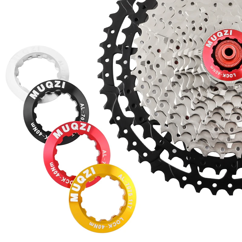 MUQZI Cassette Lockring Ultra-Light MTB Road Bike Flywheel Lock Ring Cover