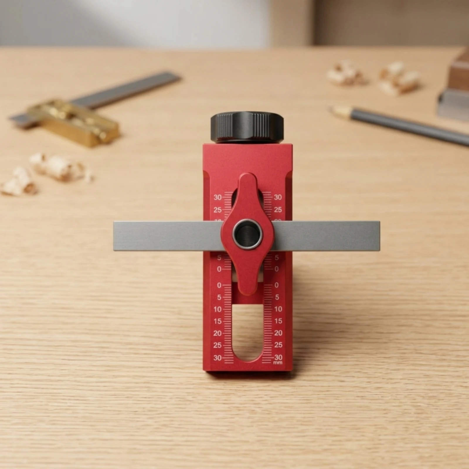 Cabinet Door Installation Tool Aluminum Alloy Cabinet Door Installation Jig Cross-Shaped Clamp Millimeter Scale