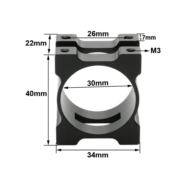 Attache en alliage d'aluminium pour robots volants, pince de tube de 30mm, RC, importateur UAV, train d'atterrissage, cadre de tuyau, pièces de verrouillage en métal, 1 pièce