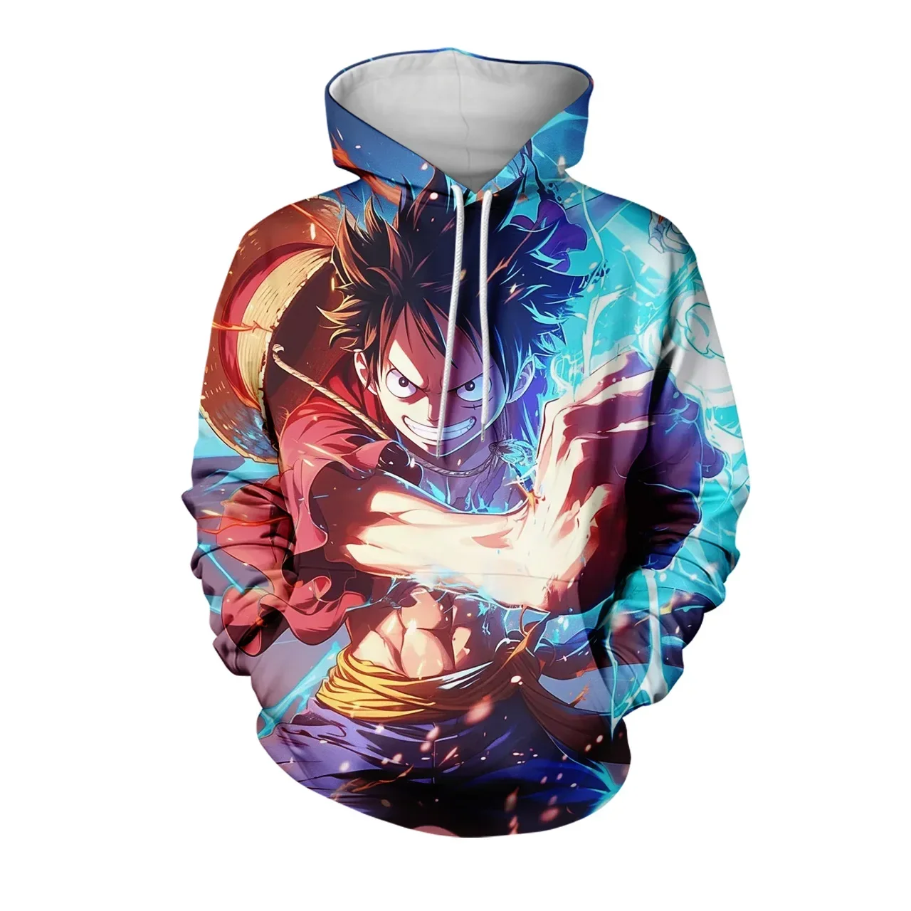 Conjunto a juego de Anime padre e hijo, Sudadera con capucha 3D Zoro de una pieza, tela de poliéster ecológica, ropa de calle informal