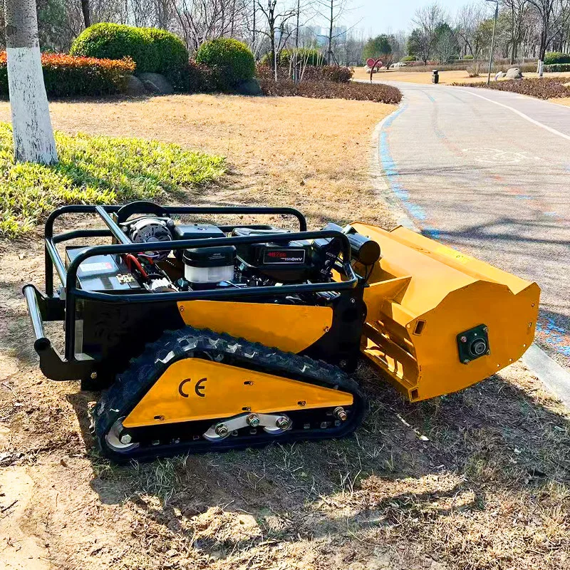 تخصيص متعددة الوظائف الزاحف جزازة العشب الذكية التحكم عن بعد 360 درجة الدورية Weeder حديقة جزازة العشب #3