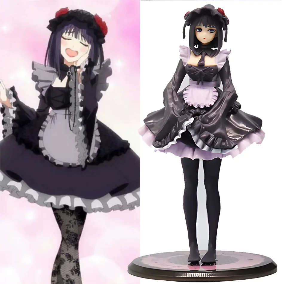 Figura de Anime Dress-Up Darling - Kitagawa Marin en Traje de Sirvienta Negra, Figura de Acción Coleccionable, Modelo Shizuku Kuroe
