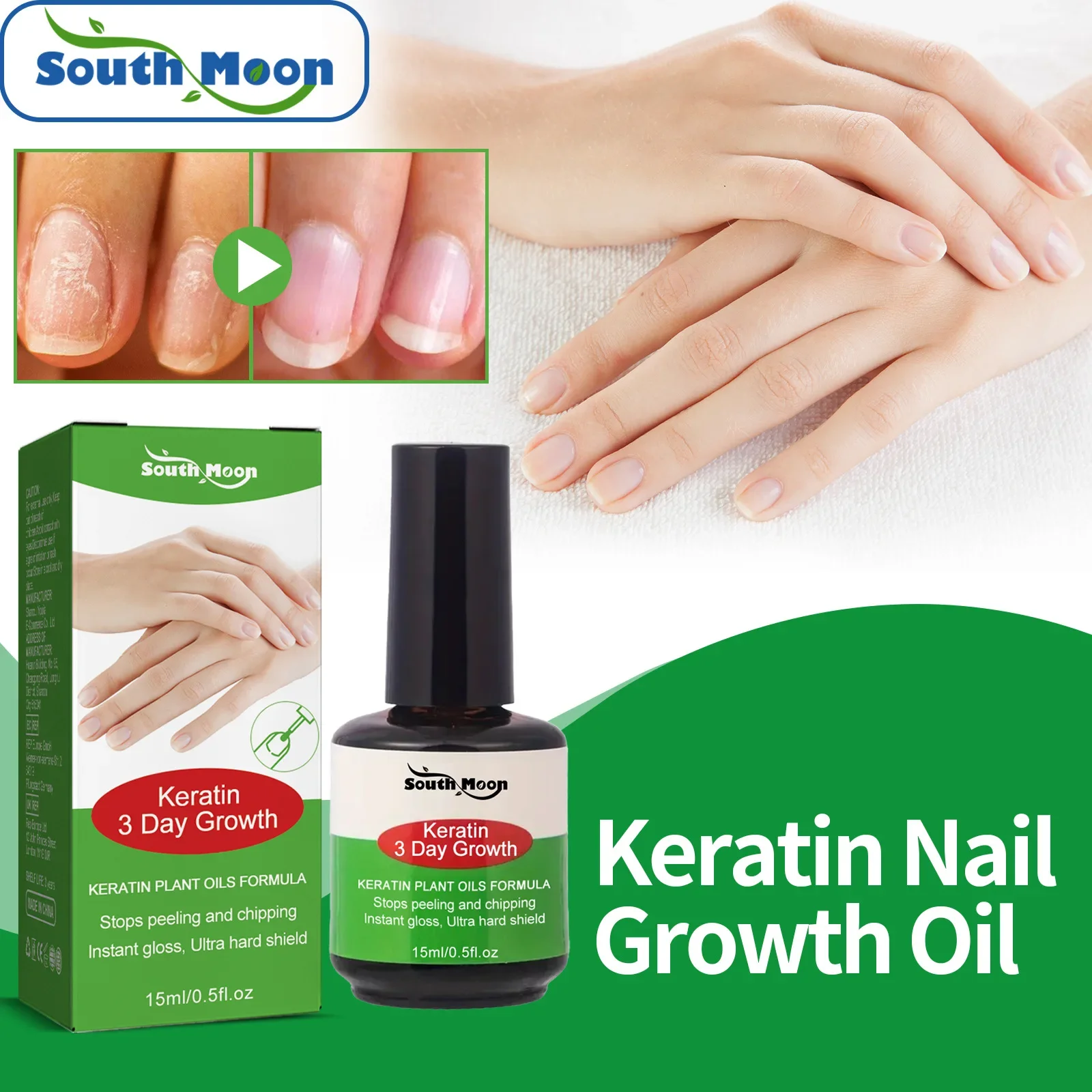 

South Moon Feet Care Nail Repair Liquid for Thickened, Dull, Discolored and Brittle Nails