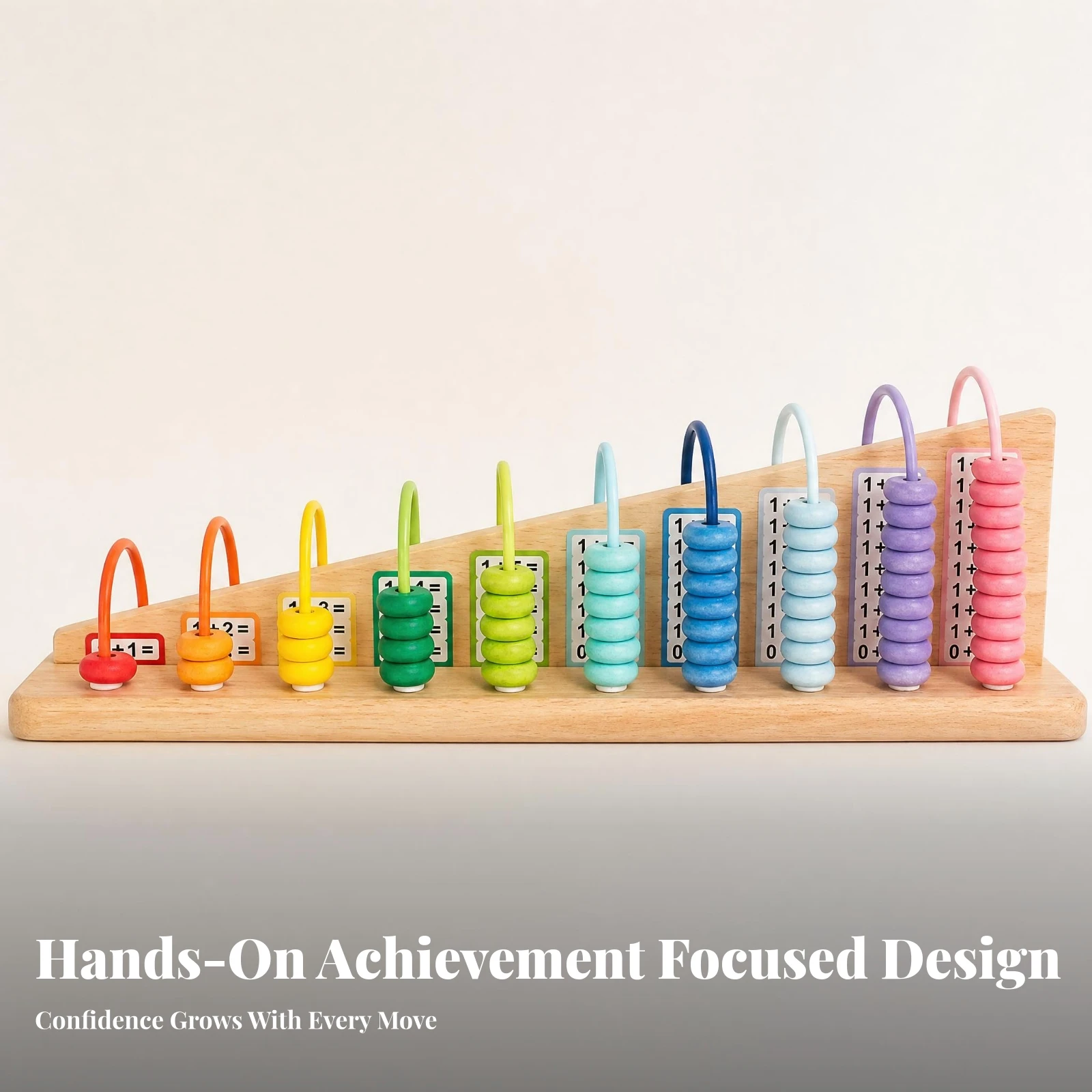 Child-Centered Math Board Hands-on Learning Child-Centered Math Toy Addition Subtraction Board Slanted Arithmetic Bead Toy