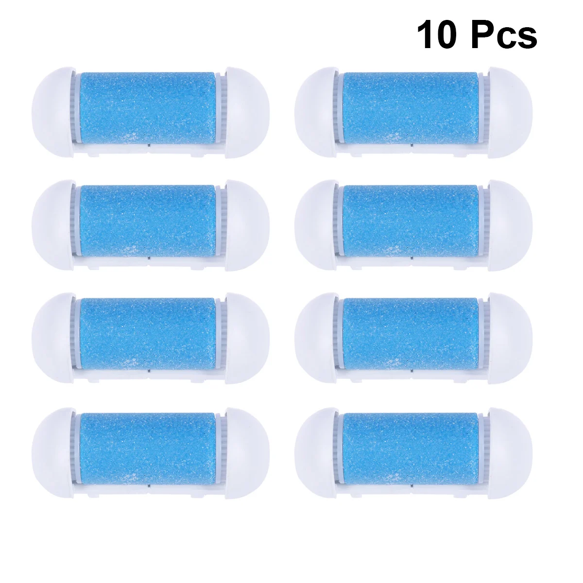 10 Pcs Electric Scrubber Replacement Roller Heads Foot Care Tool Grinding Device Compatible