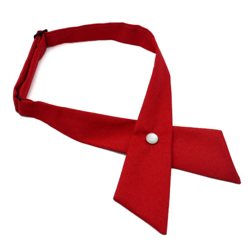 فتاة طالب موحدة ربطة القوس فيونكة العلاقات الصلبة الرجال النساء المهنية ربطة العنق المرأة عبر يوم Cravat حفلة موسيقية التخرج عادية #2