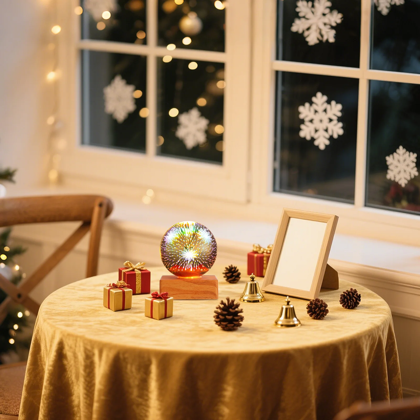 

1Pcs Sky Projection Light Ball Colorful Night Lamp Bedroom Living Room Decorative Atmosphere Light Romantic Bedside Lamp