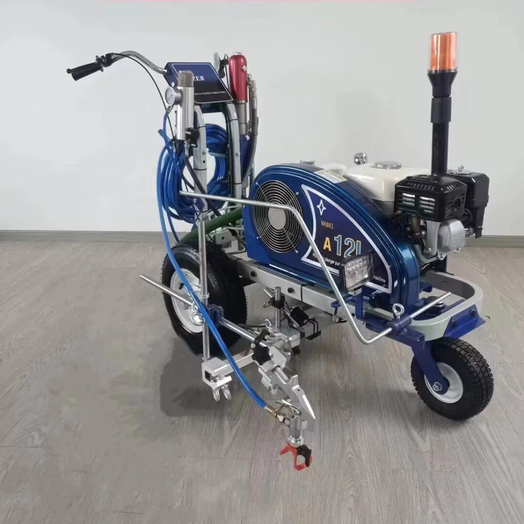 Hand Push Road Line Sprayer Pure Electric Road Marking Machine Cold Spray Road Marker High Efficient Construction Machine