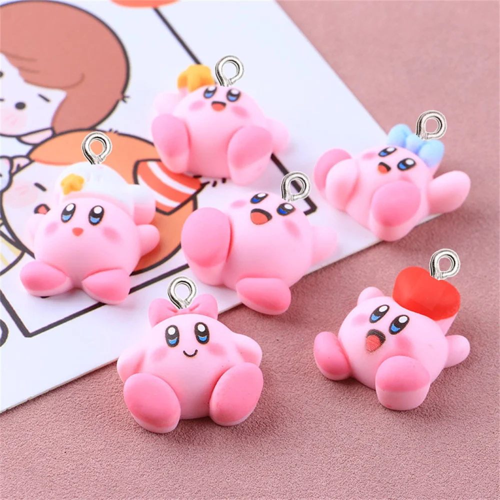 10Pcs Big Cartoon Doll Resin Charms DIY Trendy Jewelry Making Accessories Cute Earring Necklace Key Chain Bag Decoration Pendant