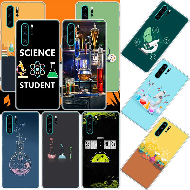 Science Chemistry Biology Laboratory Phone Case For Huawei Mate 40 Pro 30 20 Lite 10 Huawei P30 Lite P50 Pro P40 P20 P10 Cover C