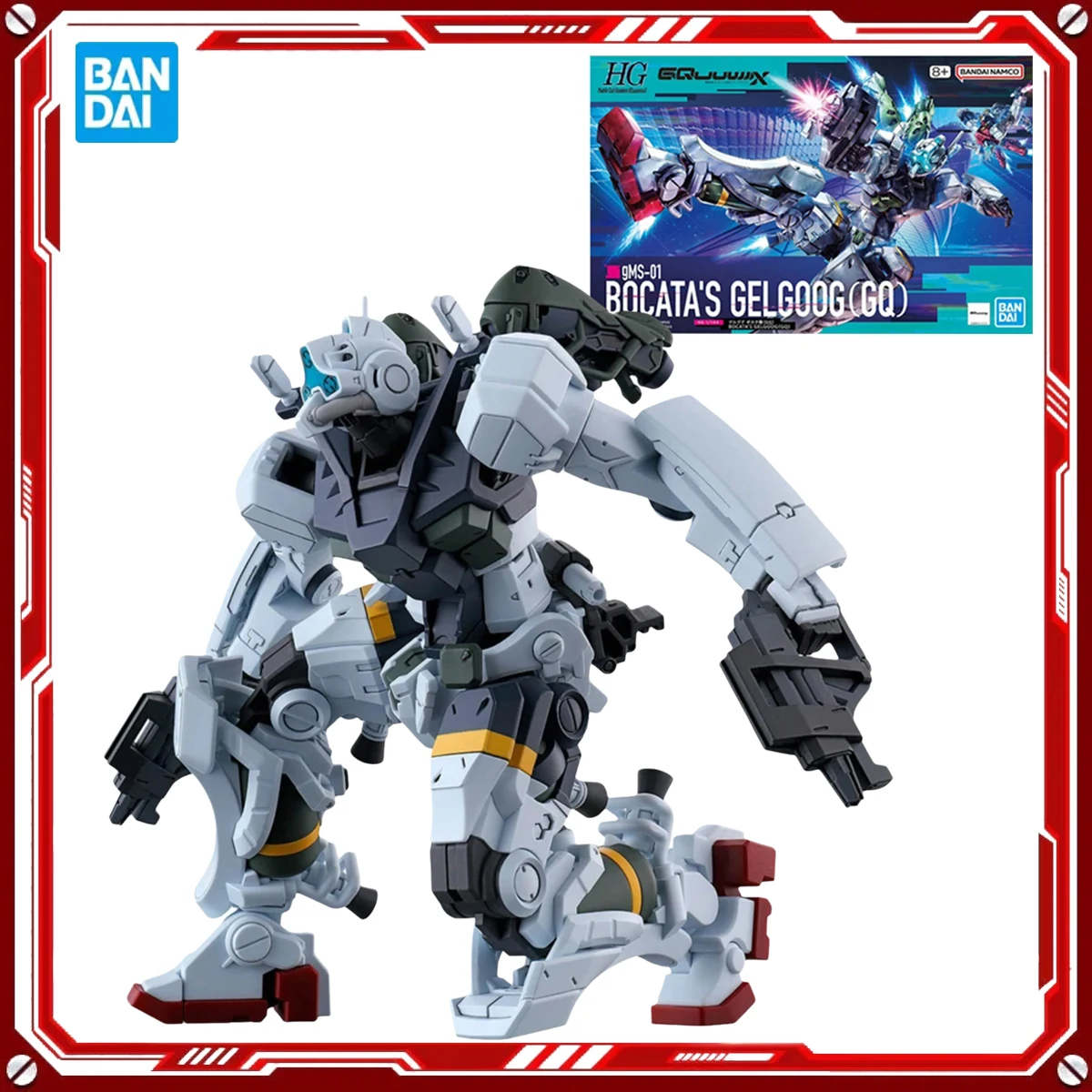 

Bandai натуральная Gundam GQuuuuX наборы моделей аниме GMS-01 Bocata's Gelgoog (GQ) игрушки HGUC 1/144 экшн-фигурка в сборе модель подарок