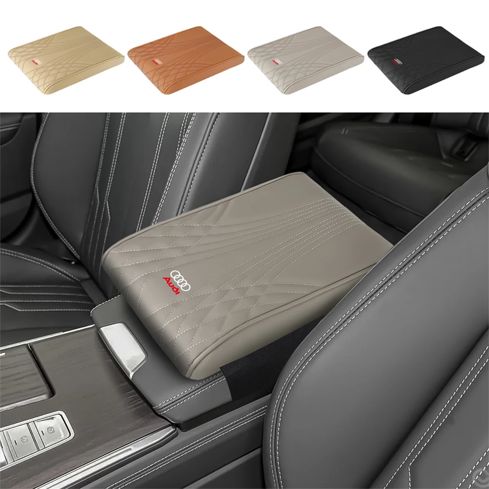 Car Comfortable Armrest Box Memory Foam Pad Auto Interior Parts  For Audi S line A4 b8 b6 b7 b9 A3 8p 8v A6 c7 c6 A5 Q5 A1 Q3 RS