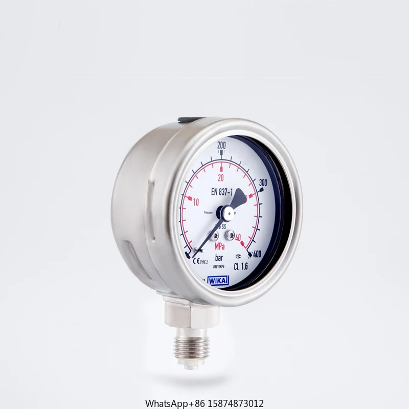 WIKA all stainless steel Bourdon tube pressure gauge 232.50.063 radial G1/4B