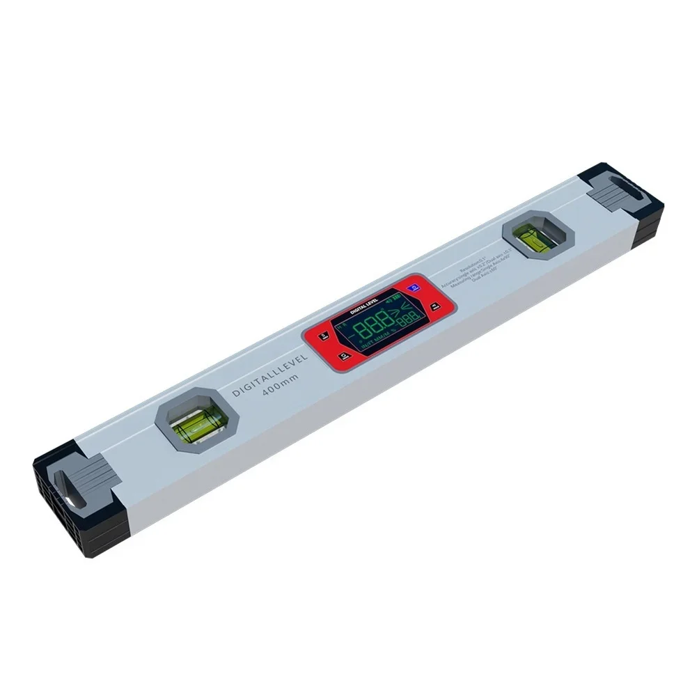 150/400MM Digital Level with for Slope Angle Detection  Dual Axis Touch Display Magnetized V-Groove Base Vertical & Horizontal