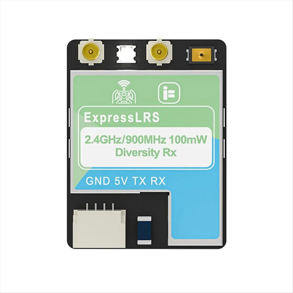 Super Sale ELRS Dualband Receiver 2.4G/900M 100mW Diversity RX Dual 160mm Antenna for FPV Long Range Freestyle Drone Parts