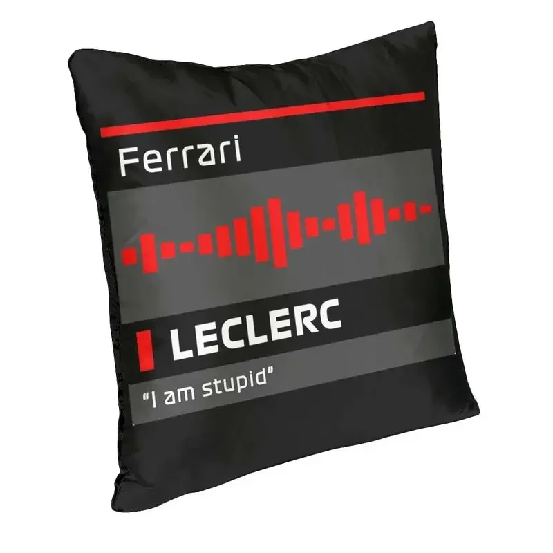 I Am Stupid Leclercs Team Radio Print Cushion Cover 40x40 Home Decor Printing Monaco Charles Throw Pillow Double-sided Printing