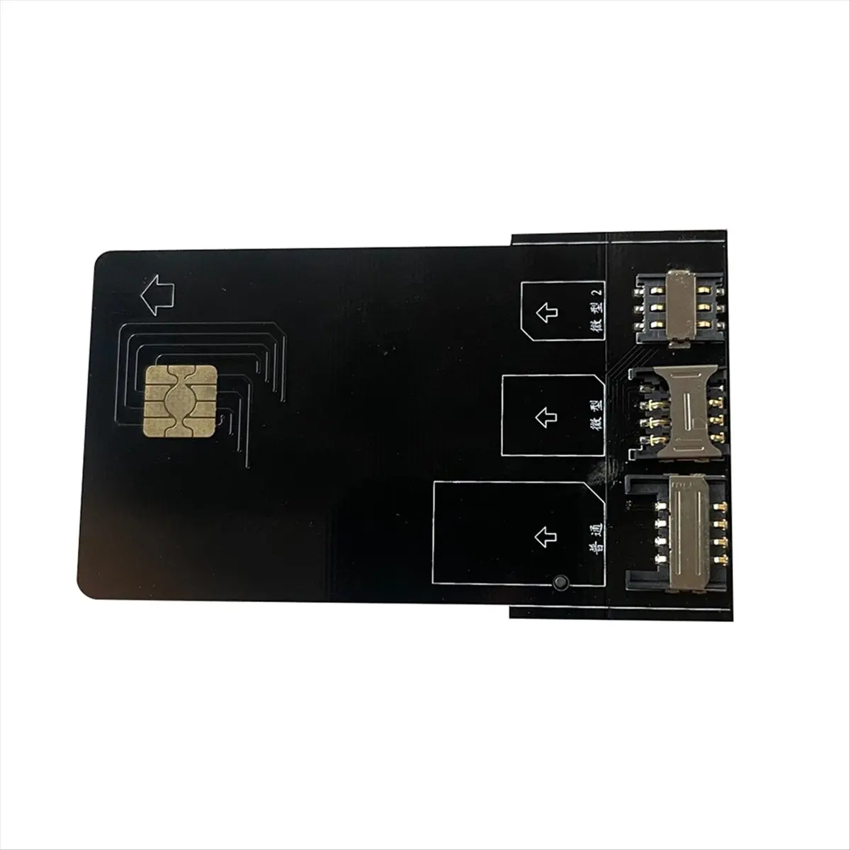 محول بطاقة SIM إلى تمديد بطاقة IC للبطاقة الذكية لبطاقة Micro-SIM القياسية ومحول بطاقة Sim Nano #3