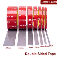 300CM Strong Permanent Double sided Tape Acrylic Foam Adhesive Waterproof High temperature Tape Sticker for Car Indoor Decor